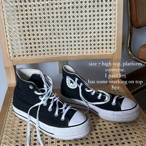 High rise, platform converse size 7!